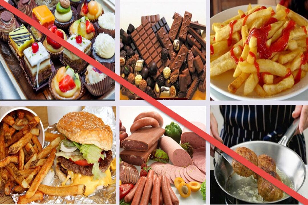 απαγορευμένες τροφές σε δίαιτα